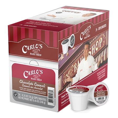 Carlos Bake Shop Chocolate Cannoli, Single Serve Cup, PK96 SNCB5238